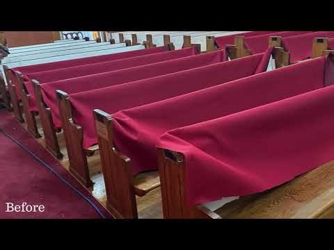 Pew Upholstery in Mt. Pleasant, SC | Church Pew Refurbishing Project