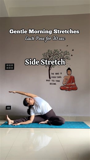 Gentle stretching🌿🧘🏻‍♀️ #yoga #yogapractice #yogainspiration #shortsfeed #shorts #youtube