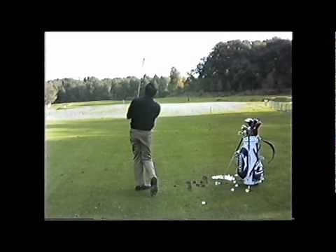 SEVE practicing his irons during the World Matchplay at Wentworth
