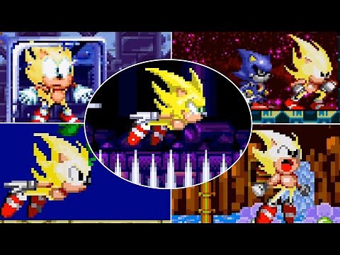 Super Sonic in Sonic 1, 2, 3, CD & Sonic Mania Plus
