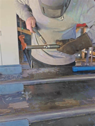 A small part of our spade making process check them out at www.justfencing.co.nz #fence #digging #toolmaker #fencinglife #fencingtiktok #fencebuild #spade #fencer #fencing