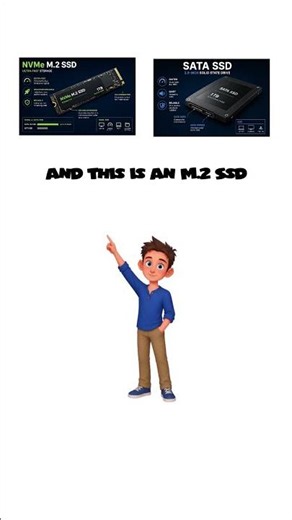 SATA SSD vs M.2 NVMe SSD ⚡💾 What’s the Difference? #tech #shorts