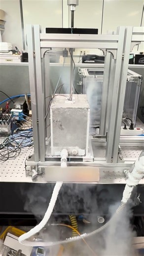 Cryogenic foil journal bearings: Non-rotating component test rig