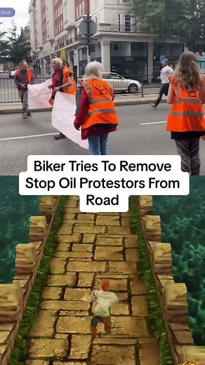 Follow for mkre clips of just stop oil being removed#fyp #juststopoil #protest #juststopoilprotest