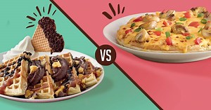 Waffles are always wonderfilled, whether they're sweet or savoury! Which one do you like the most? | Milky Lane