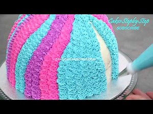 Barbie Doll Dress Cake | Cake Decorating with Piping Tips by Cakes StepbyStep