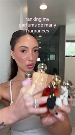 ranking my Parfums de marly perfumes 🙈🫶🏼 also lmk which ones I NEED to add to my collection 💖🫂 #perfumetiktok #perfume #fragrance #parfumsdemarly @Parfums de Marly
