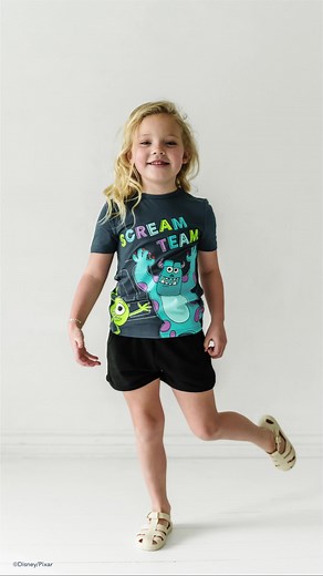 10K views · 20 reactions | Ready to conquer the Human World, one day at a time! These scary-cute styles will be your littles’ go-tos all summer. Shop the Disney and Pixar’s Monsters, Inc. Collection on 5/16 at 12pm ET ✨ | Little Sleepies | Facebook