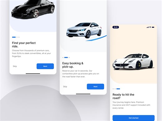 Car Rental Splash Screen UI Design!