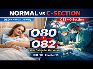 O80 vs O82 Explained | Normal Delivery vs C-Section Coding | ICD-10 Chapter 15 | Part 6
