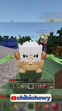 pokemon in minecraft are too adorable #minecraft #moddedminecraft #pokemon #chibichu #chibichew