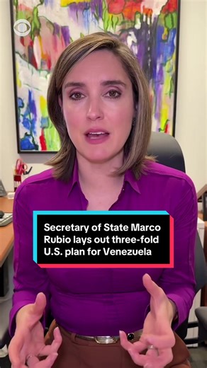 Secretary of State Marco Rubio said Wednesday the U.S. is pursuing a “three-step process” for Venezuela after the removal of former President Nicolás Maduro, and that the Trump administration holds “tremendous leverage” over the country. @Face The Nation’s Margaret Brennan reports. #venezuela #trump #oil #marcorubio #news
