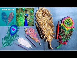 🦚 Irish Crochet Lace Peacock Feather (Easy to Follow Instructions!)