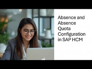 Absence and Absence Quotas Configuration in SAP #sap #saptimemanagement