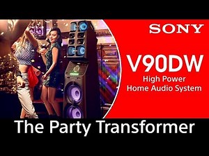Sony MHC-V90DW - High Power Audio System with Party Lights and Karaoke | MUTEKI