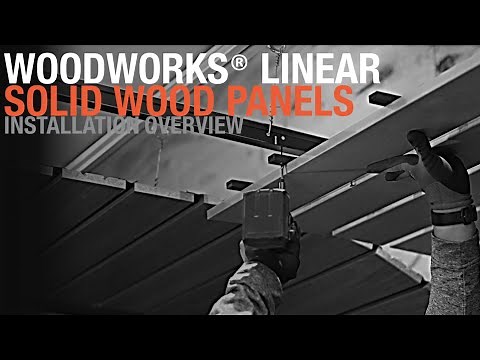 Solid Wood Panel Ceiling Installation | WOODWORKS Linear Solid Wood Panels | ARMSTRONG CEILINGS
