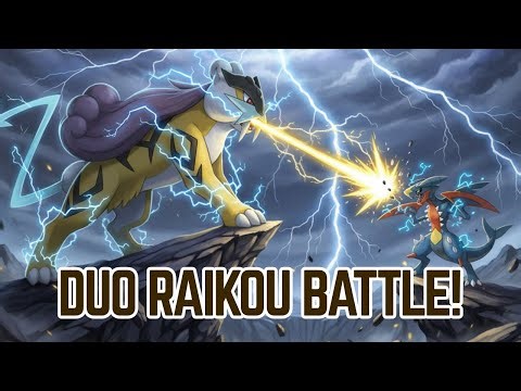 DUO! Raikou was CRASHED by Mega Garchomp EARTHQUAKE POWER!