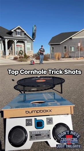 Top Cornhole Trick Shots 2025 In honor of #nationaltrickshotday here are a few of our favs we have done. Let us know your fav! #trickshot #cornhole | Tailgating Challenge