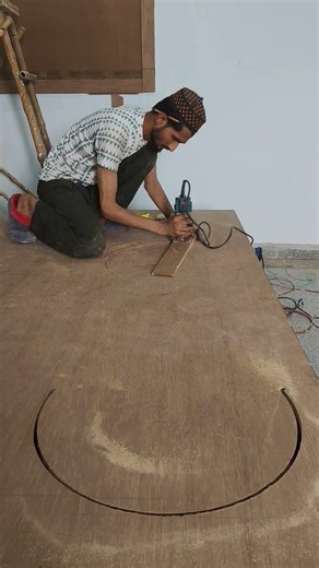 How to Use Trimmer Machine for Round Cutting | Wooden Life 10