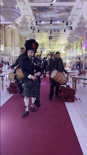 Bagpipe & Dhol Drums - Wedding Entrance with ‪@dholunit‬