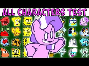 ALL CHARACTERS TEST | FNF Character Test | Gameplay VS Playground