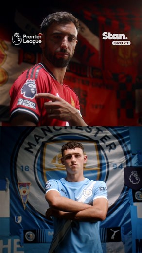 Stan Sport Football on Instagram: "They don’t come much bigger than the Manchester derby ￼⏳ Manchester United. Manchester City. Saturday from 10.30pm AEDT. ↳ Premier League. Live & On Demand with 4K on Football’s New Home, Stan Sport. Stream now. #StanSportAU #PremierLeague"