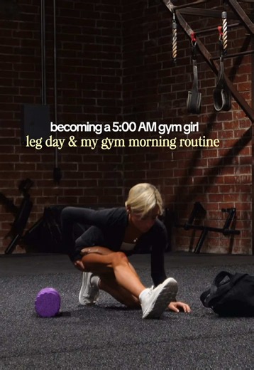 my 5:00AM morning routine for a leg workout! finally feel like I have such a solid routine before going to the gym after a few weeks of getting up at 5AM. this workout felt SO good 🙂‍↕️ #morningroutine #legworkout #5ammorningroutine #morningworkout #gymgirl