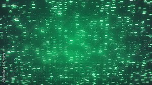 Data Patterns On Screen Background/ Animation of an abstract background with computer screen of big data technology patterns and depth of field blur