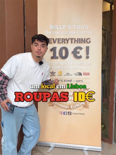 BIGGEST VINTAGE DROP IN LISBON: EVERYTHING 10€ 🚨👟 A espera acabou, Lisboa! Estamos a trazer mais de 2000 peças premium para o coração da cidade. Se és fã de streetwear e procuras aquele 'grail' da Nike ou da North Face sem esvaziar a carteira, este evento é para ti. 💎 ✨ What to expect: Flat Price: Tudo a 10€! 💸 Brands: Carhartt, Levi’s, Adidas, Lacoste e muito mais. Zona Billy’s: Curadoria exclusiva com -50% de desconto. Vibe: 100% Vintage & Street culture. 📍 Location: THE SPOT (Poço do Bor