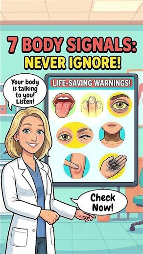 7 Hidden Signs Your Body is Sending an SOS 🚩#health #shorts #wellness