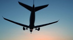 Plane Flying Over Head Landing Airport Stock Footage Video (100% Royalty-free) 26170943 | Shutterstock