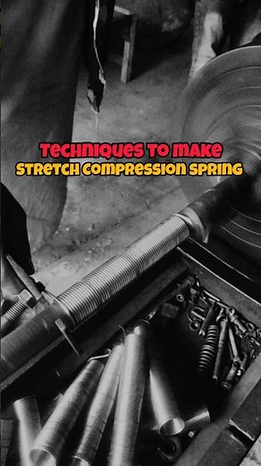 how to make Stretchable Compression spring used in gym #springmaking #fitgrip #backsupport #drill
