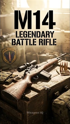 The M14: The Battle Rifle That Refuses to Fade Away! 🔥 #M14 #WeaponIQStudio #MilitaryTech