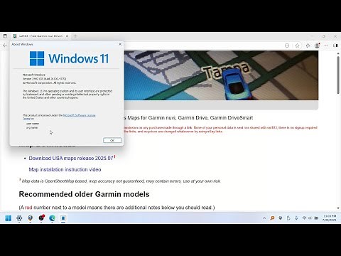 Installing free Garmin GPS maps using Windows 11