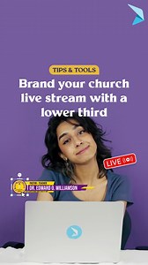 6.6K views · 16 reactions | Upgrade your church live streams: Adding a lower third made easy! ⛪️ Create a lower third now: https://bit.ly/CreateALowerThird | PosterMyWall | Facebook