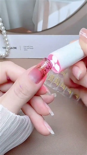 Perfect nail stickers for beginners #nails #nailart