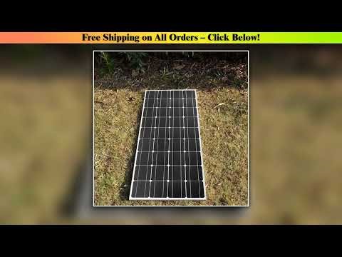 150W 18V Solar Panel Lightweight Module PV Power cell for 12v Battery Charging Boat Caravan