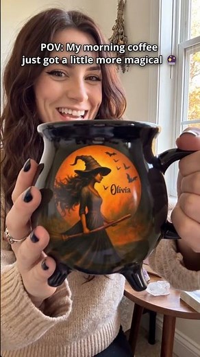 Custom Cauldron Mug - Halloween Witchy Gifts - Witching You A Wicked Brew - TKN-HA0581 V2.2