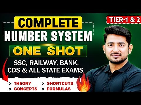 Complete Number System all Concepts, Tricks & Formulas | SSC & Railway Exams | By Ravinder Sir