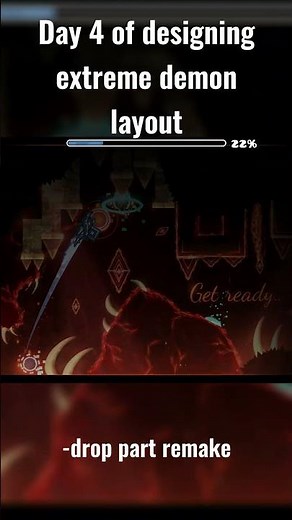 Day 4 of designing an extreme demon layout #geometrydash #gd #지메 #지오메트리대시