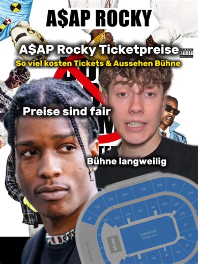 Ticketpreise für A$AP Rocky Konzerte in Deutschland