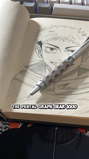 The truth about Pentel graph gear 1000 #anime #art #pencildrawing #drawing #shorts