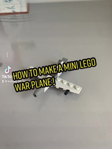 Cómo armar un avión de guerra mini de Lego