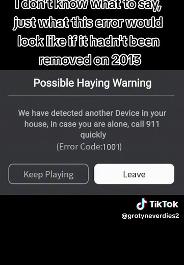 #roblox #error #1001 #errorcodesroblox #errorcodes #notalone | error 1001 roblox