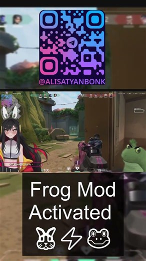Frog Mod Activated 🐰⚡🐸 #valorant #vtuber #twich
