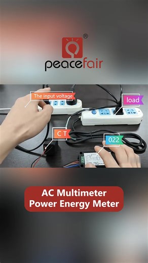 Meet AC Multimeter Power Energy Meter, a highly reliable and convenient testing tool that accurately measures AC voltage, current, power, energy, and more. #batterymonitor #batterymonitormanufacturer #powermeter #VoltageMeters #thermometer #energymeter #fyp