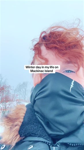 Enjoying a Perfect Snowy Picnic on Mackinac Island