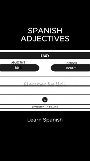 Learn the Spanish adjectives #spanish #learnspanish #mexicanspanish #spanishlesson #spanishforbeginners #spanishadjectives #spanishforfree #easyspanish #freespanishlessons