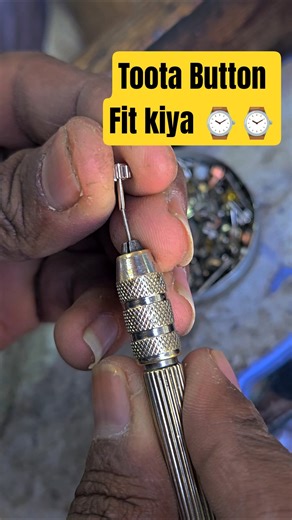 Watch Button Fitting Process | Crown Stem Repair | Button Problem Fix | tiktikhub