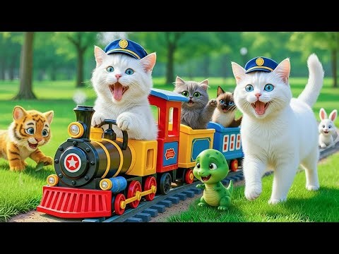 Mother cat trims fur at the farm and creates unique tiger hats for kittens at home